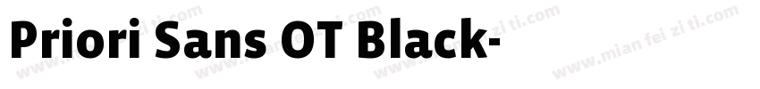 Priori Sans OT Black字体转换